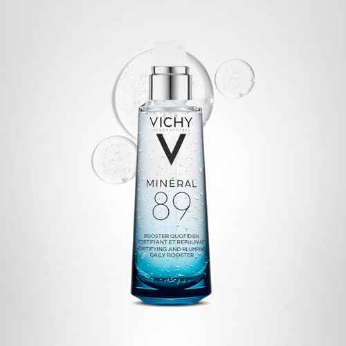 Vichy Mineral 89 Fortifying & Hydrating Daily Skin Booster, Pure Hyaluronic Acid Serum For Face, Plumps & Hydrates, Repairs Skin Barrier, Lightweight Moisturizing Gel, Fragrance Free & Oil-Free