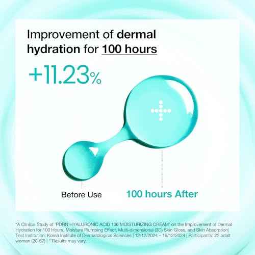 ANUA PDRN Hyaluronic Acid 100 Moisturizing Cream, Lightweight Hydrating Moisturizer with Salmon DNA, Hyaluronic Acid, Collagen For Glass Skin, Korean Skin Care (60ml / 2.02 fl. oz)