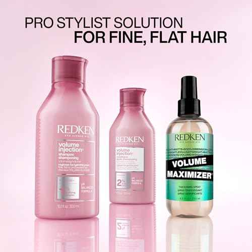 Redken Volume Injection Shampoo For Fine Hair - Adds Lift & Body, Volumizing & Detangling Without Weighing Down, Paraben Free