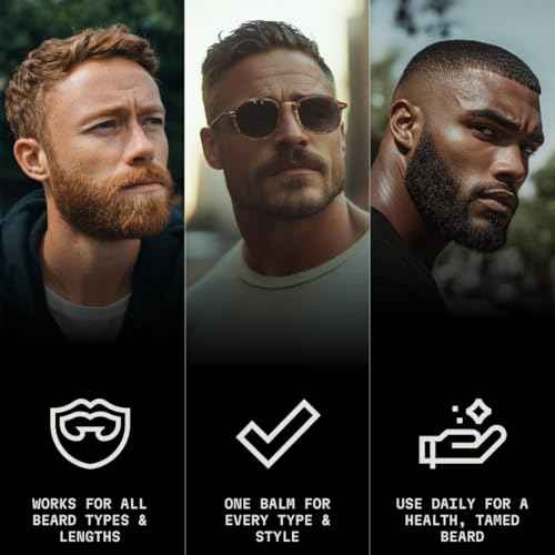 Striking Viking Beard Balm for Men - Leave in Beard Conditioner - Styling Balm Made with Naturally Derived Beard Butter, Argan & Jojoba Oils (2 Ounce (Pack of 1), Blue Ocean)