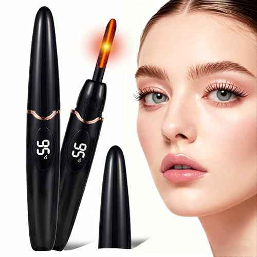 Heated Eyelash Curlers Electric Eyelash Curler with LED Display, 4 Temperature Modes Anti-Burn USB Rechargeable Natural Curling 24H Long Lasting for Women Makeup Tools Gifts H925