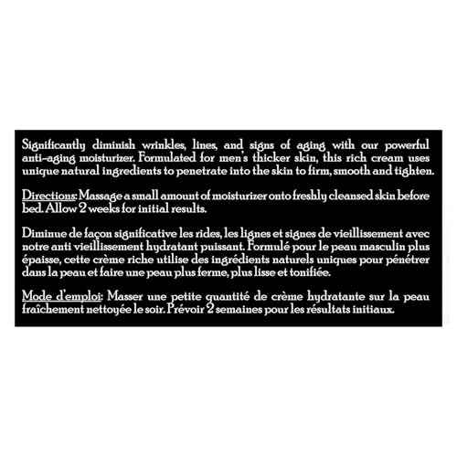 Brickell Men's Revitalizing Anti-Aging Cream For Men, Natural and Organic Anti Wrinkle Night Face Cream To Reduce Fine Lines and Wrinkles, 2 Ounce, Unscented