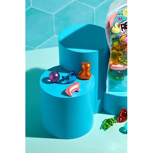 Retro Bath Beads Jumbo Pack of 30. Various Shapes and Scents. Animals, Hearts, Stars, Pearls. Bath Oil Beads Gift for Girlfriend Gift for Mom Gift for Women Birthday Gifts for Women. Bath Pearls.