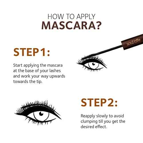 SoulTree Ayurvedic Mascara - Black Colour, 6gm