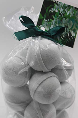 Spa Pure Eucalyptus & Spearmint: Bath Bomb Fizzies, USA Made with Shea Butter, Ultra Moisturizing - Great for Dry Skin (14 Count) Pack of 1