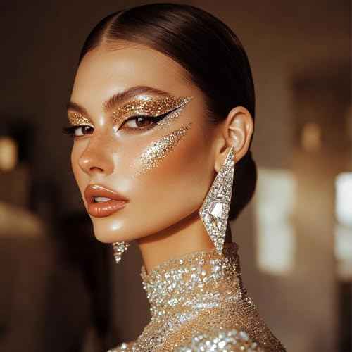 10 Colors Body Glitter,Face Glitter Makeup for Kids Women,Sparkly Chunky Hair Glitter for Eye Lip Hair Nails,Mardi Gras Glitter Makeup Face Paint,Singer Concerts Disco Rave Festival Accessories