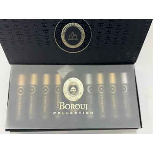 Dumont Borouj 8 Piece Discover Set For Women and Men (Perladore+Spiritus+ Mysterious+ Amorous+ Gravity+ Lamasat Oud+ Modernity +Silage) 10 ml each