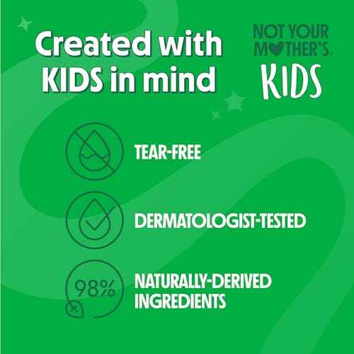 Not Your Mother's Kids Daily Care Bundle - Fragrance Free Shampoo, Conditioner, and Detangler (3-Pack) - Scent Free Hair Products for Kids