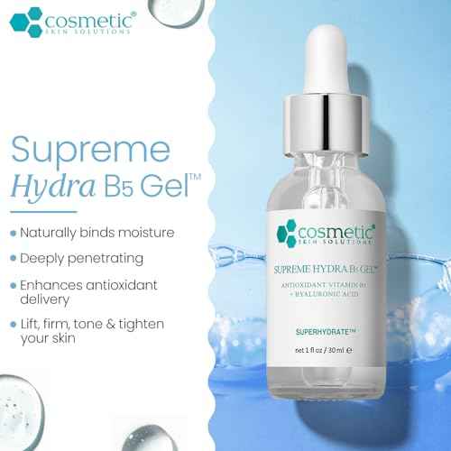 Cosmetic Skin Solutions Supreme Hydra B5 Gel, Antioxidant Vitamin B5 and Hyaluronic Acid Formula (2 oz)
