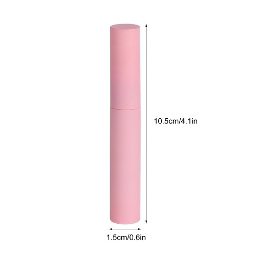 LALAFINA 30Pcs Plastic Empty Eyeliner Tube 10ml Pink Vials Bottles Refillable Eyeliner Brush Applicator for Diy Eyelash Growth Oil,Eye Gloss Liquid