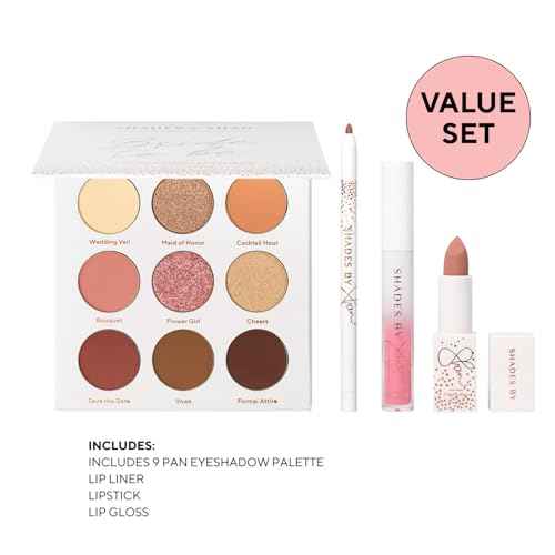 Shades by Shan ? The Bride to Be Set - Natural Glam Bridal Makeup Kit | Long-Lasting, Flawless Look for Brides ? Full Makeup Set with Eyeshadow, Lipliner & Lip Gloss