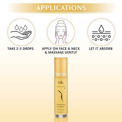 Shira Shir-Gold Illuminating Eye Serum HelpsTo Reduce Fine lines and Dark area around EyesHydrates Eye AreaSuits All Skin Types (10 ML)