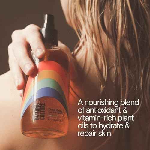 Bathing Culture, Organic Outer Being Body Oil, Organic Body Oil for Women and Men, After Shower Moisturizer, Natural, Biodegradable, Vegan Personal Care, Cathedral Grove Scent, 8 fl oz, 236 ml