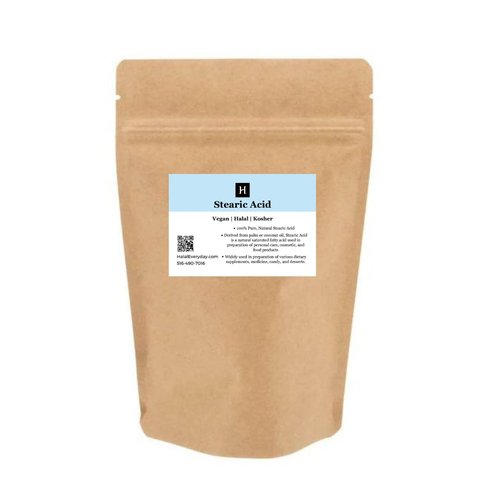 Stearic Acid 16 Oz (Triple Pressed) - Food and Cosmetic Grade - All Natural - Halal (1lb)