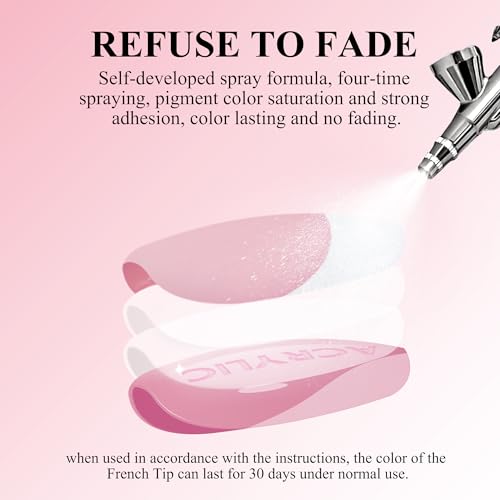 French Gel Nail Tips - Jofay Fashion French Tip Press on Nails, 10-Piece Set 320Pcs Short Square Nail Tips, Pre-applied Tip Primer & Base Coat, No Need to File Fake Nails for Nail Extension, 16 Sizes