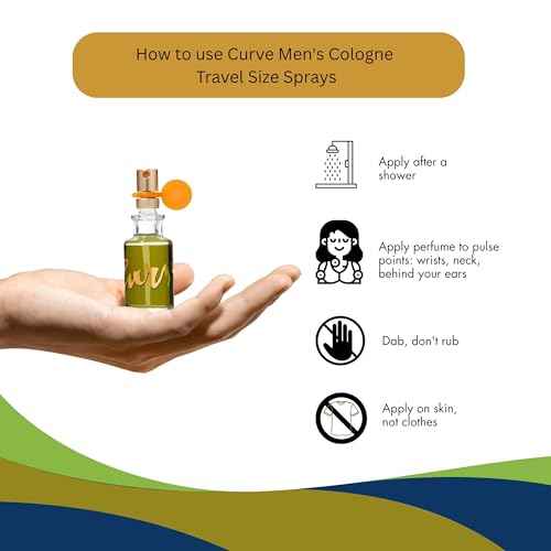 Curve Liz Claiborne Men's Cologne Travel Size Sprays, 3 Piece Mini EDT 0.5 Ounce