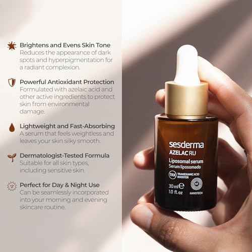 Sesderma AZELAC RU Liposomal Facial Serum 1.0 fl. Oz for Sun Spots, Age Spots and Hyperpigmentation