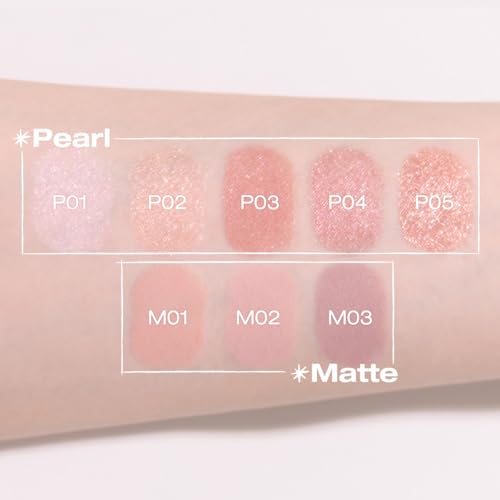 Peripera MOOD IN SHADE EYE STICK, Built-In Applicator (Smuger), Smudge-Proof, Easy Application, Creamy Shimmer Texture Eye Shadow Stick (P01 ICY BREEZE)