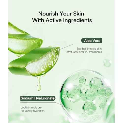 INIA Micro-current Conductive Gel for Facial and Body Skin Care Machines ? Hydrating Gel Primer with Hyaluronic Acid, Anti-Aging & Skin Tightening for Women and Men, 10.56 Fl Oz