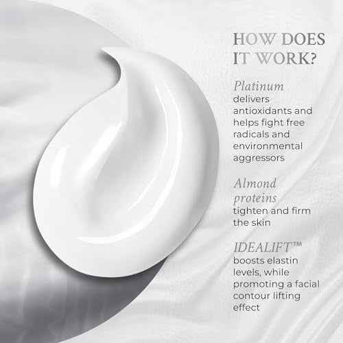 PRAI Beauty Platinum Firm and Lift Creme, Firming and Hydrating Face Moisturizer for Dry Skin and All Skin Types, Face Moisturizer for Skin Firming and Lifting, 1.7 Oz