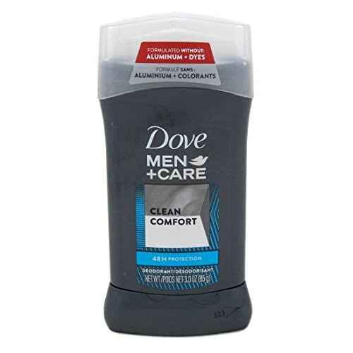 Dove Deodorant 3 Ounce Mens Clean Comfort 1/4 Moisturizer (88ml) (6 Pack)