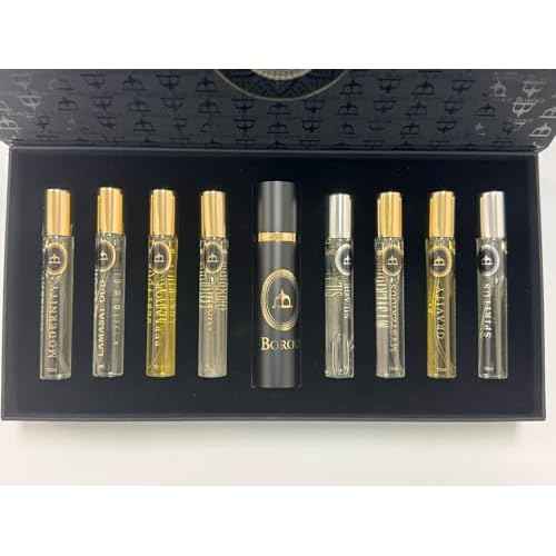 Dumont Borouj 8 Piece Discover Set For Women and Men (Perladore+Spiritus+ Mysterious+ Amorous+ Gravity+ Lamasat Oud+ Modernity +Silage) 10 ml each