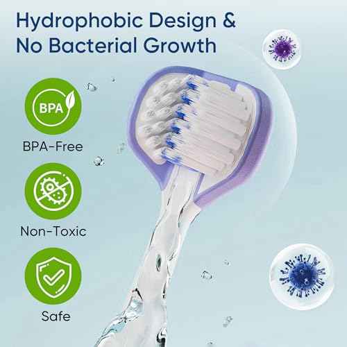 EASICUTI Soft Toddler Toothbrushes, Efficient 3 Sided Toothbrush, Baby Toothbrush 12 Months and up, Infant Tooth brush, Toddler Training Tooth brush for Ages 1-8 Years, Cleans All Sides-8 Pack, Patent