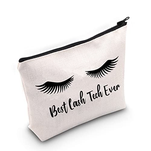 JNIAP Lash Tech Gift For Women Lash Artist Eyelash Cosmetic Bag Estheticians Beautician Graduation Gift Lash Technician Travel Makeup Bag Appreciation Birthday Gifts For Lash Tech Zipper Pouch