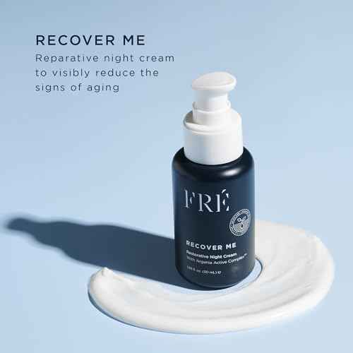 Moisturizer Face Cream for Night, Recover Me by FRE Skincare - Anti-Aging Formula for Fine Lines & Wrinkles - Argan Oil Complex, Hyaluronic Acid & Niacinamide - Vegan, Paraben-Free