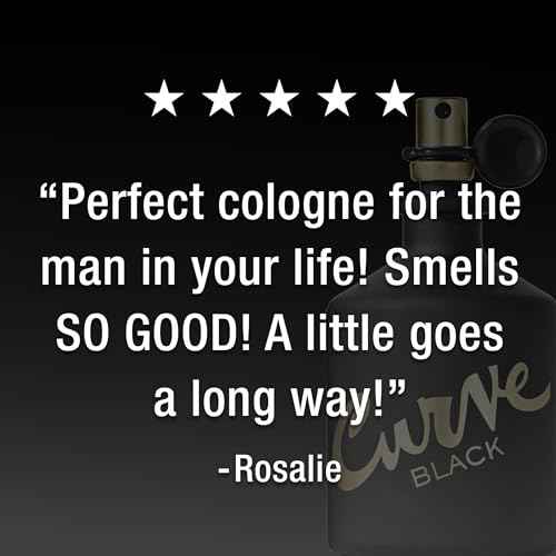 Curve Black For Men, Cologne Spray with Casual Day or Night Scent, 4.2 oz