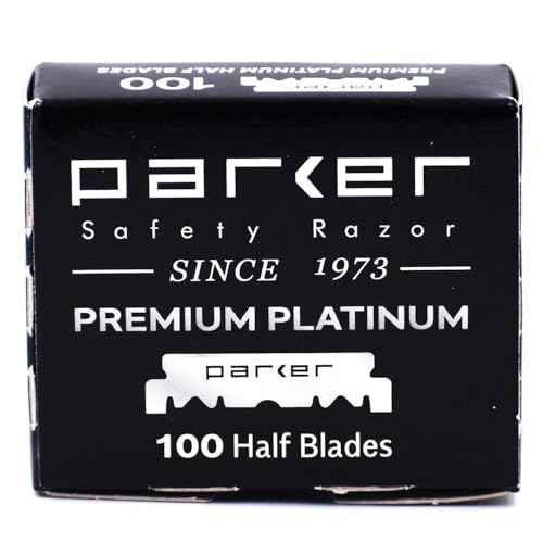 Parker SR1 Classic Straight Razor Set for the Ultimate Wet Shave ? Includes 100% Pure Badger Brush, Chrome Stand & 100 Premium Stainless Steel Blades ? Barber?Quality Grooming Kit for Men
