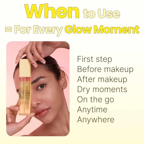 Glow Mist Serum, Propolis 20,000 ppm, Niacinamide 5%, Hyaluronic Acid, Hydrating Face Mist, Lightweight Serum, Non-Comedogenic, For Sensitive Skin, Korean Skin Care (2.70 fl oz)