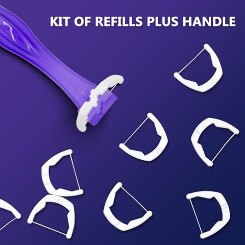 Bopika Dental Floss, Extra Strength Floss with 2 Dental Floss Handles and 240 flosser Refill Heads