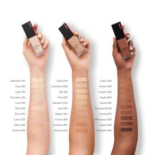 Shiseido Synchro Skin Self-Refreshing Foundation SPF 30 - Medium, Buildable Coverage + 24-Hour Wear - Waterproof & Transfer Resistant - Non-Comedogenic
