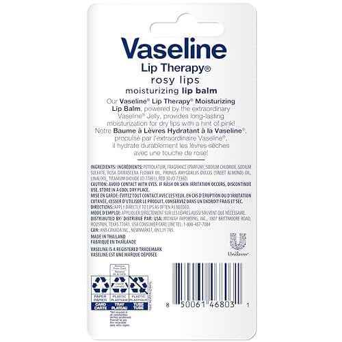 Vaseline Lip Therapy Rosy Lips Moisturizing Lip Balm - Twin Pack (2-Pack)