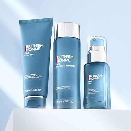 Biotherm Homme T-Pur Gel, a Moisturizing Gel for Men with Normal to Oily Skin, with French Sea Salts & Biotech Plankton, Hydrates and Purifies, Anti-Oil & Shine, 1.7 Fl. Oz.
