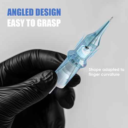 Neebol 50Pcs Tattoo Cartridge Needles Assorted Mixed Sizes - #12(3/5/7/9RL¡¢5/7RS¡¢7/9/15RM¡¢15M1) - Professional Tattoo Needles Cartridges for Lining & Shading Disposable Membrane for Tattoo Pen