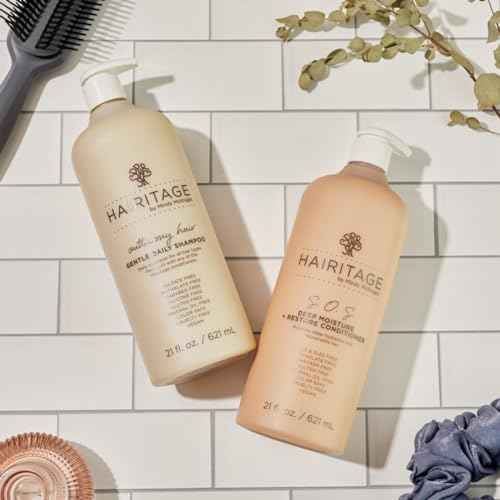 Hairitage Outta My Hair Gentle Daily Hydrating and Moisturizing Shampoo For Dry Hair with Jojoba Oil + Aloe Vera - Ultra-Mild + Moisture-Rich - Improves Dry, Brittle Strands, 21 fl. oz.