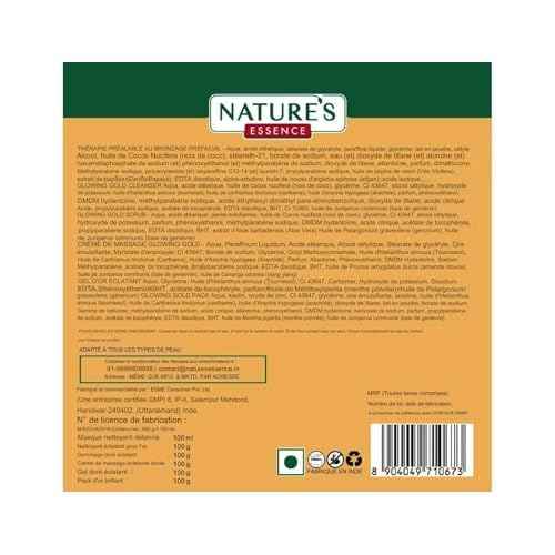 Nature's Essence Glowing Gold Facial Kit, 500 grams (5X100 grams)