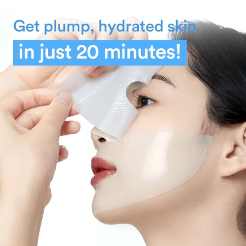 Abib Collagen Gel Mask Sedum Jelly 4 Sheets (Hydrating) I Korean Vegan Collagen, Cooling Hydrating Hyaluronic Acid Hydrogel Face Mask Skin Care