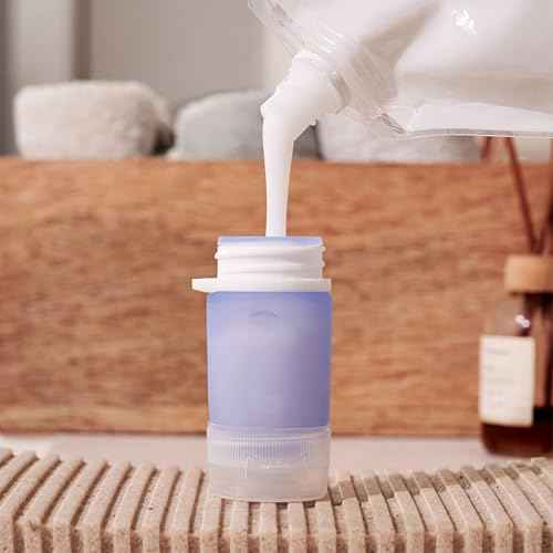 humangear GoToob Mini - Small Silicone Travel Bottles for Toiletries, Shampoo & TSA Carry-On (3-Pack, 0.9 fl oz Each)