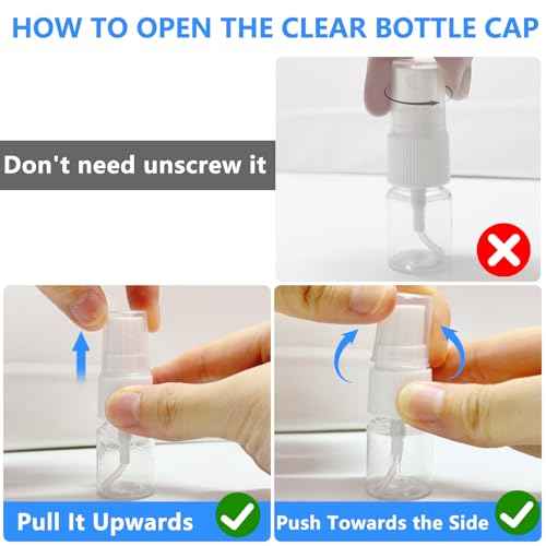 6 Pack 0.17 Oz (5ml) Mini Perfume Travel Refillable Bottles, Fine Mist Refillable Mini Perfume Atomizer, Empty Pump Container for Traveling and Outgoing