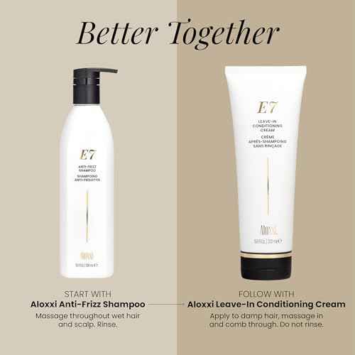 ALOXXI E7 Leave-In Conditioning Cream, Hydration & Intense Repair for Dry, Frizzy & Damaged Hair, Paraben-Free, 6.8 Fl Oz