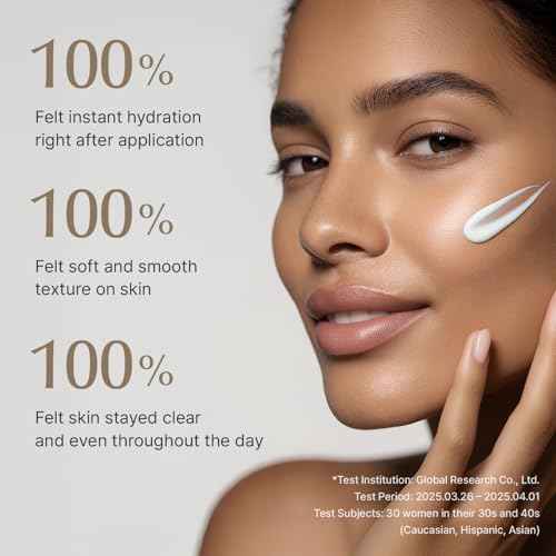 SU:M Micro-Active Daily Moisture Sunscreen (1.69fl oz) - Korean Skincare SPF 40 for UV Protection, Hydration, Soothing Sensitive Skin, No White Cast. With Biopeptide190 & Niacinamide.