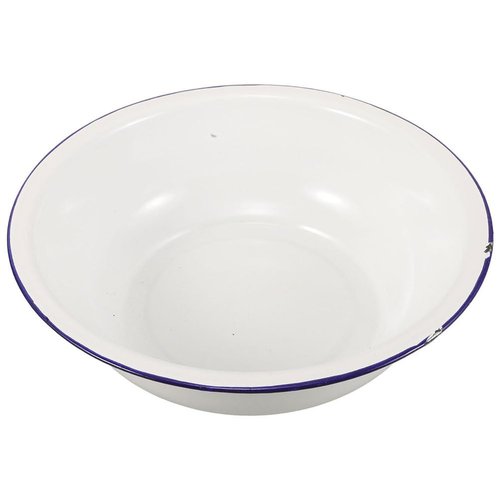 Healeved Enamel Wash Basin 28cm Large Enamel Mixing Bowl Face Washing Basin Sourdough Bowl Footbath