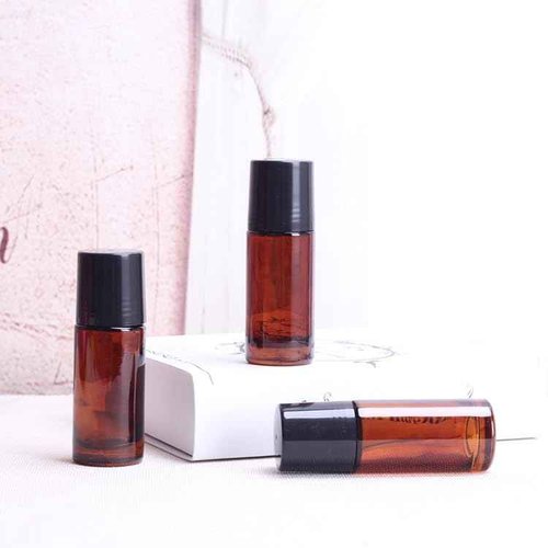 LNYMZD 2Pcs Brown 30ml Glass Essential Oil Roller Bottles Refillable Roll on Bottles Empty Deodorant Bottle Containers Rollerball Bottles Beauty and Personal Care Tools for Fragrance Cosmetics