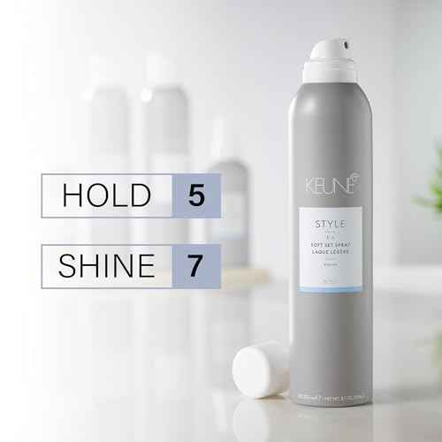 Keune Style Soft Set Spray, Weightless & Flexible Hold Hairspray for All Hair Types, 9.2 Fl Oz