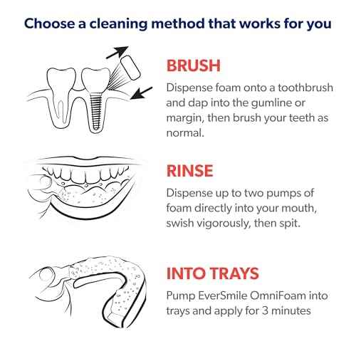 Eversmile OmniFoam Dental Cleaner ? Cleaning Foam for Implants, Crowns, and Bridges ? Pack of 2, 50ml Bottle