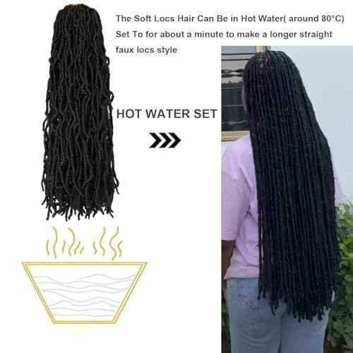 8 Packs Soft Locs Crochet Hair 18 Inch for Butterfly Locs Faux Locs Crochet Hair for Black Women (30#, 18 Inch(Pack of 8))