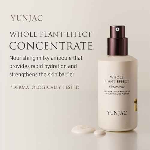 Whole Plant Effect Concentrate(1.35fl oz) - Instant Absorbing Milky texture serum, with squalane, ceramide, fermented ginseng root, for deep hydration, strengthen skin barrier, Korean skin care